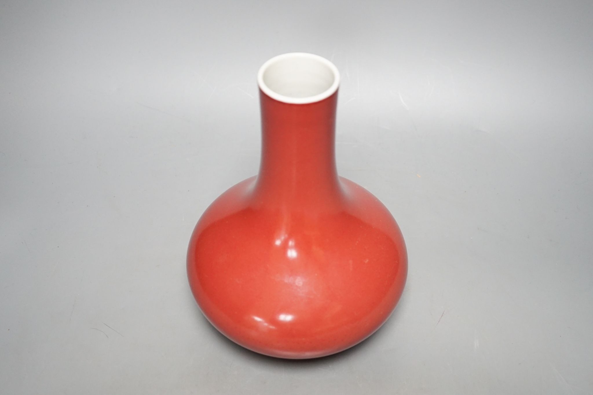 A Chinese sang-de-boeuf vase, 23cm